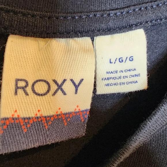 NWT Roxy Black Embroidered sleeves Sleeveless Tee midi dress. Size Large - Picture 4 of 16